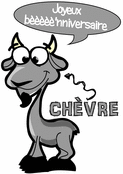 La ch&egrave;vre en f&ecirc;te pour un anniversaire amusant